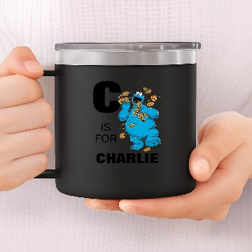 Discover Vintage - C is for Cookie Monster | Add Your Name 14oz Stainless Steel Tumblers