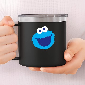 Discover Cookie Monster Face 14oz Stainless Steel Tumblers