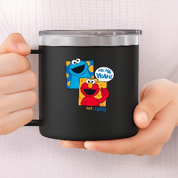 Discover Cookie Monster & Elmo | Ha Ha Yeah 14oz Stainless Steel Tumblers