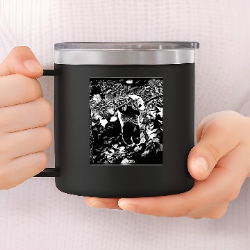 Discover Bear Models: Panda Bear Cubs 02 14oz Stainless Steel Tumblers