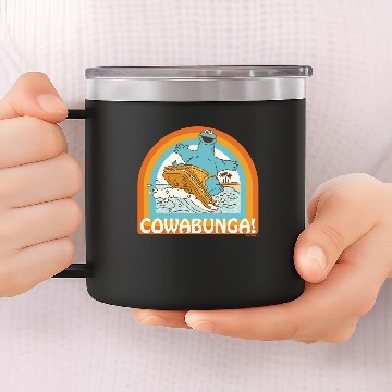 Discover Cookie Monster Cowabunga! 14oz Stainless Steel Tumblers