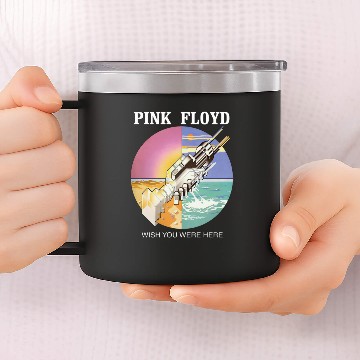 Discover Wish you Were Here T  pinkployed 14oz Stainless Steel Tumblers