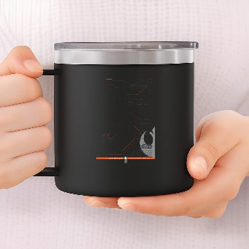 Discover Millennium Falcon Schematic 14oz Stainless Steel Tumblers