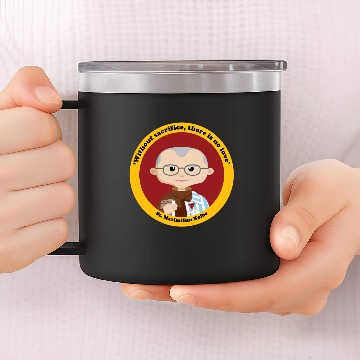 Discover St. Maximilian Kolbe 14oz Stainless Steel Tumblers