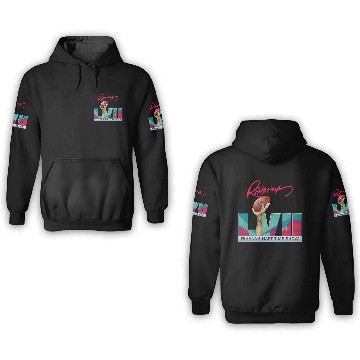 Discover Rihanna Superbowl 2023 Halftime Show 3D Hoodies