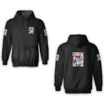 Discover BlueyDad Eras Tour classique Zip 3D Hoodies