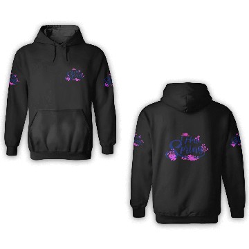 Discover Hello Spring Colourfull Text 3D Hoodies