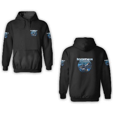 Discover Rocketman Movie Elton John Piano 3D Hoodies
