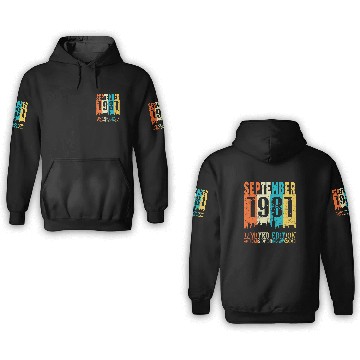 Discover made in September 1981 40th Birthday 3D Hoodies