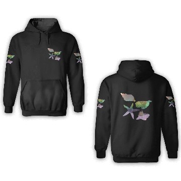Discover Faded Shell & Starfish 3D Hoodies