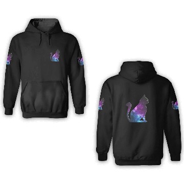 Discover Galaxy Cat Gift 3D Hoodies