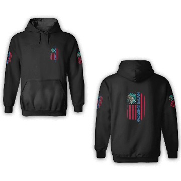Discover Native American Day Vintage Flag USA 3D Hoodies