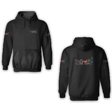 Discover I Love Taipei 3D Hoodies