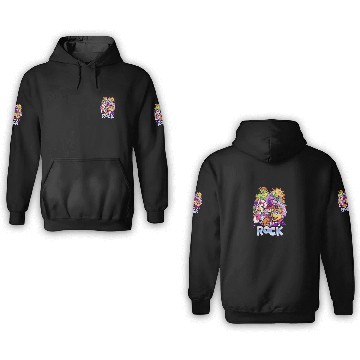 Discover Let's ROCK Security Breach - Fnaf - 3D Hoodies
