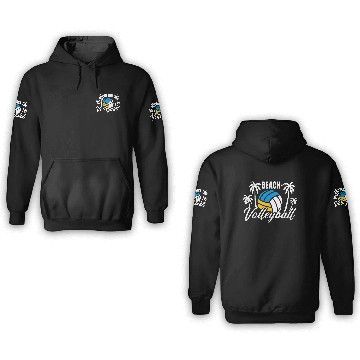 Discover Beach Volleyball 3D Hoodies