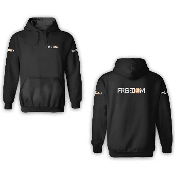 Discover Bitcoin is Freedom Hodl Crypto Currency Trading 3D Hoodies