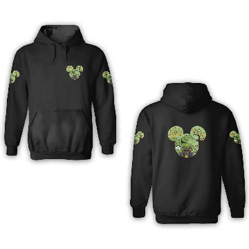 Discover Oogie Boogie Mickey Ear Halloween party Disneyland Oogie Boogie 3D Hoodies