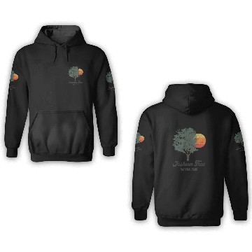 Discover Retro Joshua Tree National Park Vintage Hiking Camping 3D Hoodies
