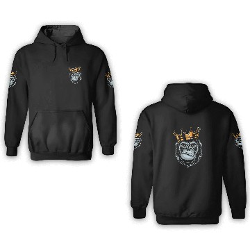 Discover Gorilla King Alpha 3D Hoodies