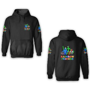 Discover Rainbow Friends Birthday 3D Hoodies