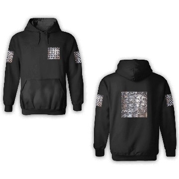 Discover Silver Sparkling Sequin Look 3D Hoodies