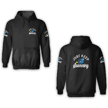 Discover Finding Dory Keep Swimming Quote 3D Hoodies