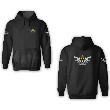 Discover Triforce complete link in zelda 3D Hoodies