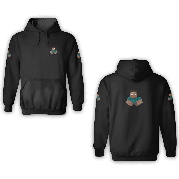Discover Minecraft Pocket Herobrine 3D Hoodies