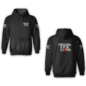 Discover Official Virginia Is For Lovers Logo Sign 3D Hoodies