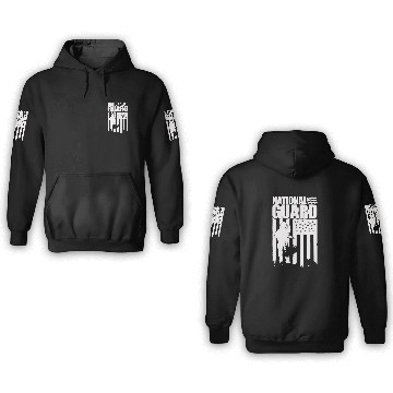 Discover American Flag National Guard National Guard 3D Hoodies