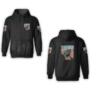 Discover Vintage Miami Dolphin Football 3D Hoodies