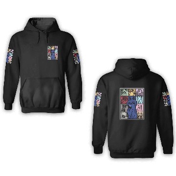 Discover Cat Eras Tour Poster 3D Hoodies