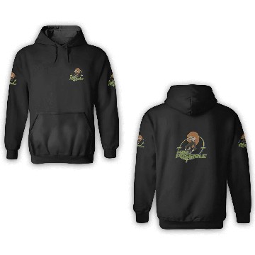 Discover Disney Kim Possible Portrait Logo Zip 3D Hoodies