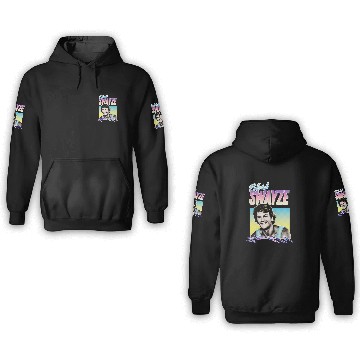 Discover Patrick Swayze Retro 90s Styled Fanart Essential 3D Hoodies