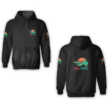 Discover KV9 Turtle Chill toad funny turtle motif for real chillers 43 3D Hoodies