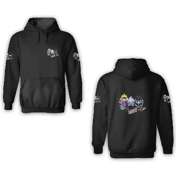 Discover Disney Villains Chibi Dont Call Us Cute Hawaiians 3D Hoodies