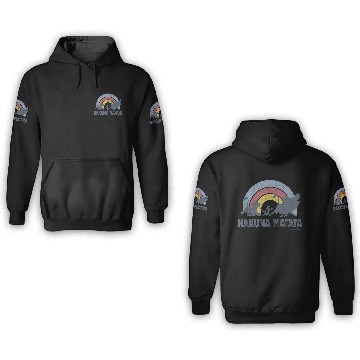 Discover Disneyss The Lion King Hakuna Matata Distressed Rainbow Logo 3D Hoodies