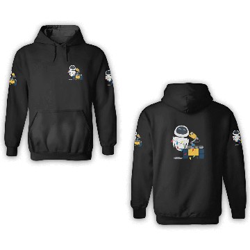 Discover Disney Pixar Wall-E Eve Christmas Light Wrap Graphic 3D Hoodies