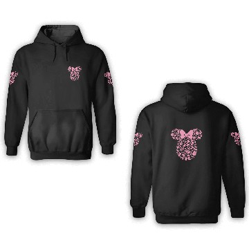Discover Disney Minnie Mouse Pink Easter Baseball Tees 3D Hoodies