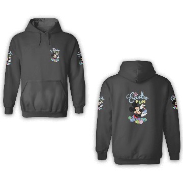 Discover Disney Mickey Mouse Easter Fun Painting Eggs 3D Hoodies