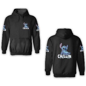 Discover Disney Lilo Stitch Chillin With Stitch Baseball Tees 3D Hoodies