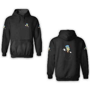 Discover Disneyss Pinocchio Jiminy Cricket Faux Pocket 3D Hoodies
