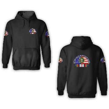 Discover Army Afghanistan War Veteran Patch Image 3D Hoodies