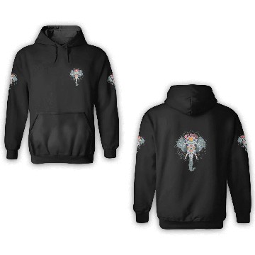 Discover Elephants Lover Sugar Skull 3D Hoodies