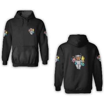 Discover Cat Paws Astronaut Space Cat Gift Astronomy Lover 3D Hoodies