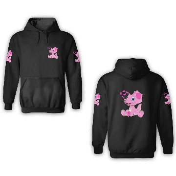 Discover Dinosaur Dino Breast Cancer Triceratops Dinosaur Ribbon Boy 3D Hoodies