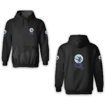 Discover Disney Mulan Jump Night Sky Moon Graphic 3D Hoodies Baseball Tees