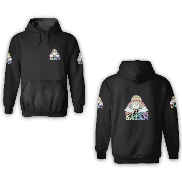 Discover Unicorns Not Today Satan Rainbow 3D Hoodies