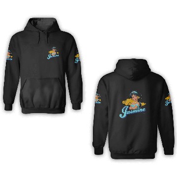 Discover Disney Princess - Jasmine Aladdin Character Baseball Tees 3D Hoodies