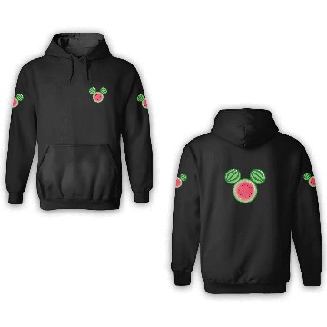 Discover Disney Mickey Friends Mickey Watermelon Ears Baseball Tees 3D Hoodies